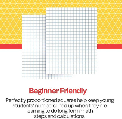School Smart Graph Paper, 1/4 Inch Rule, 9 x 12 Inches, White, Pack of 500