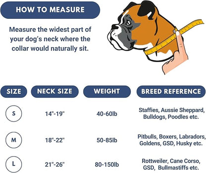 Spark Paws Tactical Dog Collar - Heavy Duty, Premium Quality, Thick and Durable for Large and Medium Dogs - 90's Retro - M