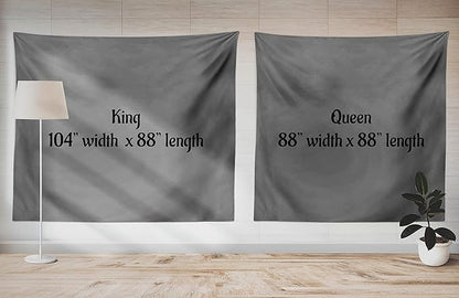 Ambesonne Cartoon Tapestry King Size, Composition Farm Animals on Fence Comic Mascots Dog Cow Horse Design, Wall Hanging Bedspread Bed Cover Wall Decor, 104" X 88", Green Multicolor