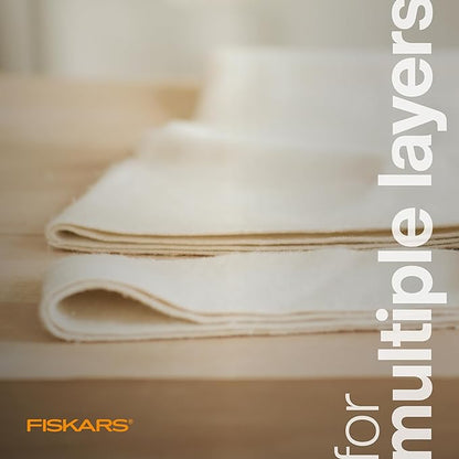 Fiskars Amplify RazorEdge Fabric Scissors - 10" Heavy Duty Fabric Shears with SoftGrip Ergonomic Handle, Premier Grade Stainless Steel Blades