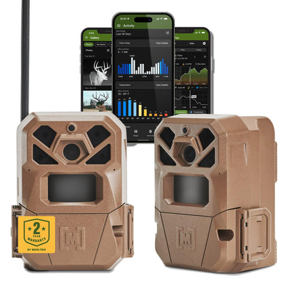 Moultrie Edge 2 Cellular Trail Camera 2-Pack - 36MP, Low-Glow Flash