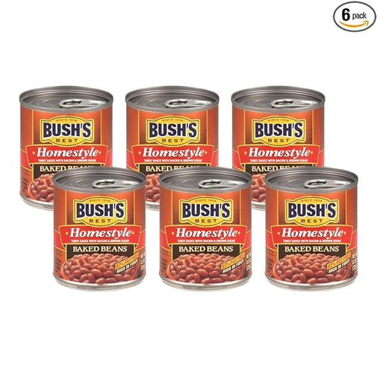 Bush's Best Homestyle Baked Beans, 8.30 Ounce (Pack of 6)