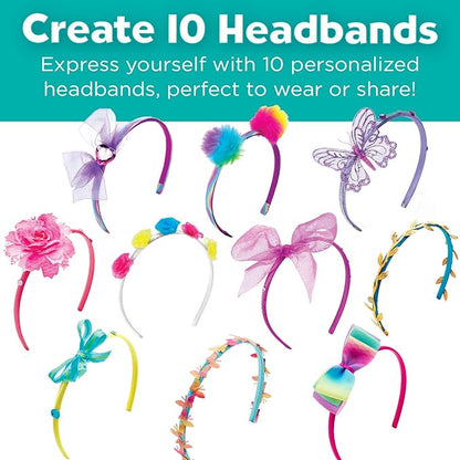 Creativity for Kids Fashion Headband Making Kit - Makes 10 DIY Headbands, Arts and Craft Kits, Kids Activities, Birthday Gifts for Girls (Ages 5+)