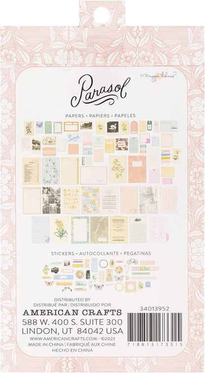 American Crafts Maggie Holmes Parasol Paperie Pack 200/Pkg-Paper Pieces & Washi Stickers