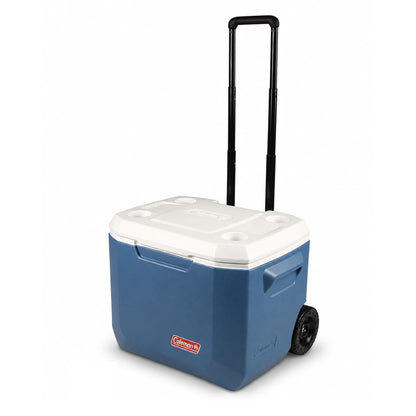Coleman Xtreme 50qt Rolling Cooler with Wheels, Extra-Walled Insulation Keeps Ice up to 5 Days, Portable Wheeled Hard Chiller