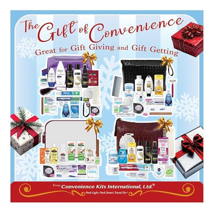 Convenience Kits International Women’s Deluxe Kit 10 PC Kit Featuring: Sulfate Free Hair, Face & Body, Oral Care, Travel-Size Travel Essentials