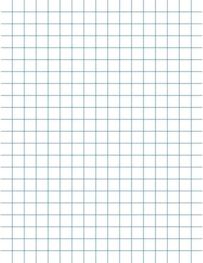 School Smart Graph Paper, 1/4 Inch Rule, 9 x 12 Inches, White, Pack of 500