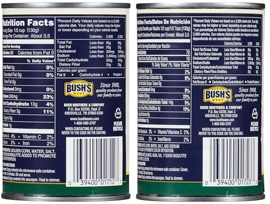 Bush's Best Baked Beans Variety Pack, 3 Golden Hominy Beans, 3 White Hominy Beans, 1 CT