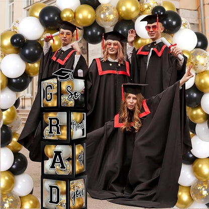2026 Graduation Decorations, Graduation Party Decorations Graduation Balloons Arch Kit Boxes With Letters 2026 Grad for Middle School High School College ect.
