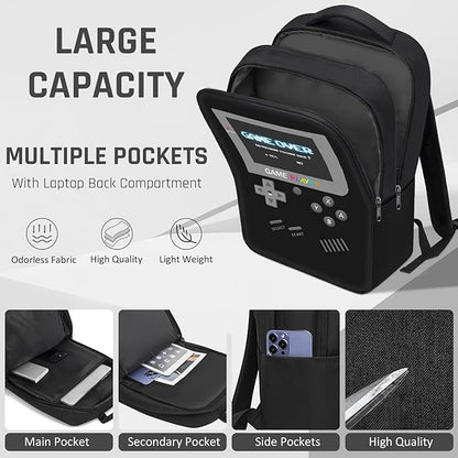 Gamer Backpack for Boys,School Boys Backpack for Kids Children Teens Elementary Middle High School,17" Large Capacity Student Bookbag & Multifunctional Video Game Travel Bag