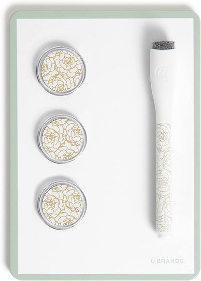 U Brands Urban Garden Locker Accessory Kit, with Magnets, Mirror, Whiteboard, Marker, Organizer, Shelf