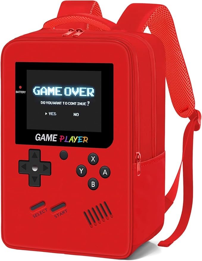 Gamer Backpack for Boys,School Boys Backpack for Kids Children Teens Elementary Middle High School,17" Large Capacity Student Bookbag & Multifunctional Video Game Travel Bag