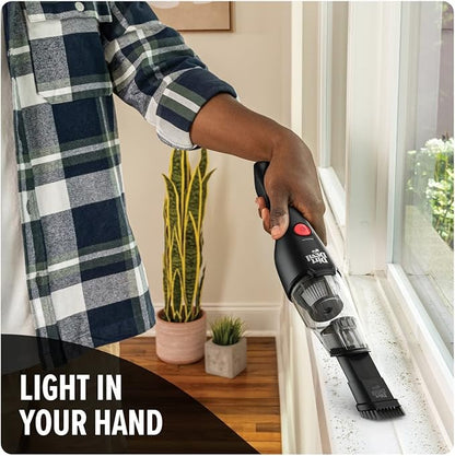 Dirt Devil Grab and Go+ 8V Cordless Handheld Vacuum Cleaner, Powerful Suction, Lightweight, Includes 2-in-1 Tool and Charging Stand with Tool Storage, Portable Vacuum Cleaner