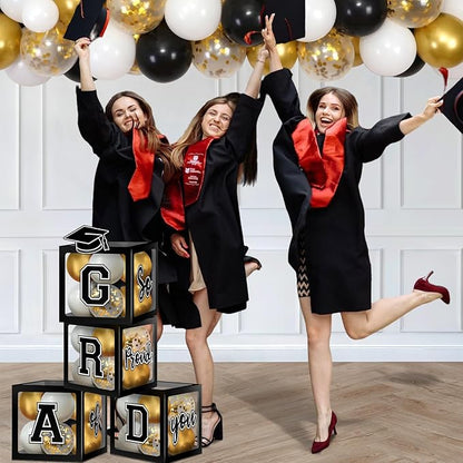 2026 Graduation Decorations, Graduation Party Decorations Graduation Balloons Arch Kit Boxes With Letters 2026 Grad for Middle School High School College ect.