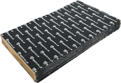 Rockville RockMat 15-25 2.5MM 100 MIL Sound Deadener Car Kit, 15.5 Sq Ft, 14 Flat Sheets, Roller Included, Heat Resistant, for Cars, Boats, UTVs, ATVs, Studios