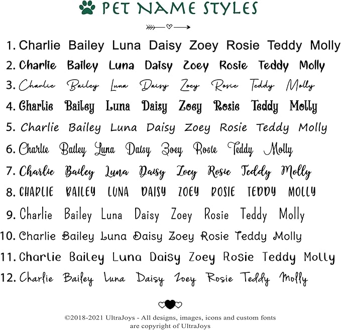 Ultra Joys Dog Tags Personalized for Pets - Hollow Paw Custom Pet ID Tag - Engraved Dog Tag for Small, Large Dogs - Small Bow Tie in Silver