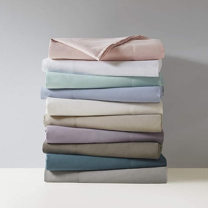 Madison Park 3M Microcell Bed Sheet Set Color Fast, Wrinkle and Stain Resistant, Soft Sheets with 16" Deep Pocket All Season, Cozy Bedding-Set, Matching Pillow Case, Cal King, Blush, 4 Piece