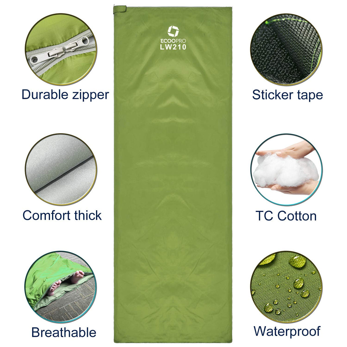 ECOOPRO Sleeping Bag - Waterproof
