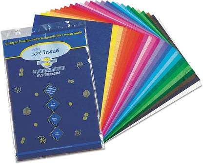 Pacon 58520 Spectra Art Tissue, 10 lbs., 12 x 18, 10 Assorted Colors, 50 Sheets/Pack