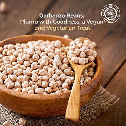 Pride Of India | Indian Whole White Garbanzo Beans 3 Pound (1.3 kg) Jar | Protein & Fiber Rich Kabuli Chana | Prepare Hummus, Snacks, Wraps, Salad, Soup & Curry | All Natural, Vegan, Gluten Free, Non-Bioengineered
