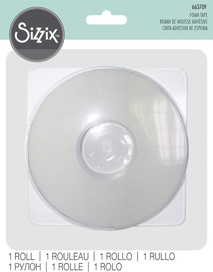 Sizzix, White, Foam Tape , 1 Roll, One Size