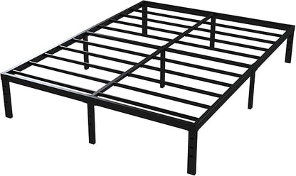 California King Metal Bed Frame, 14 Inch Heavy Duty Storage Platform Bed Frame with 2500lbs Steel Slats Support, Easy Assembly, Black