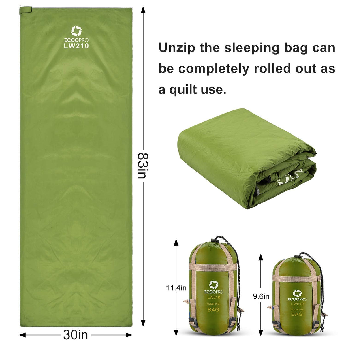 ECOOPRO Sleeping Bag - Waterproof