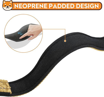 Reflective Dog Collar, Adjustable Soft Neoprene Padded Nylon Pet Collars with Buckle for Puppy and Small Dogs, Cats, Khaki,XS