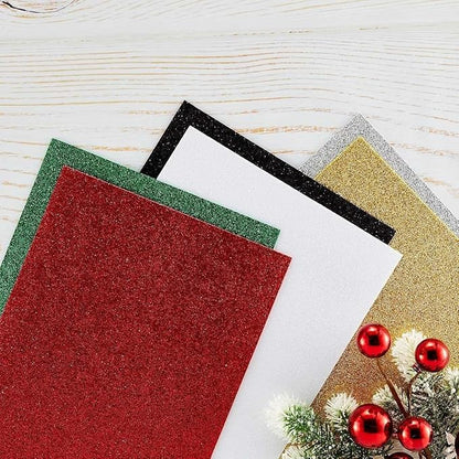 SPELLBINDERS PAPERCRAFTS, INC Gold & Silver Spellbinders Glitter Foam Sheets 8.5"X11" 10/Pkg
