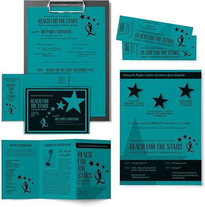 Astrobrights Color Cardstock, 65 lb Cover Weight, 8.5 x 11, Terrestrial Teal, 250/Pack