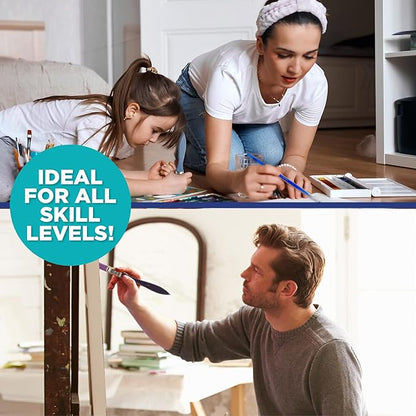 Horizon Group USA Painting Panel Canvas Boards, 8" x 10", Pack of 12, Multicolor