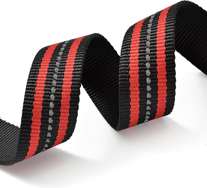 Mile High Life Reflective Dog Collar | Nylon Pet Collars wiith Buckle | Light Weight Puppy Collars | Red Dog Collars for Small Dogs (Red, S)