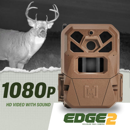 Moultrie Edge 2 Cellular Trail Camera 2-Pack - 36MP, Low-Glow Flash