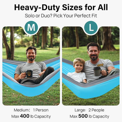 Kootek Camping Hammock 400lbs Capacity Outdoor Camping Essentials, Single