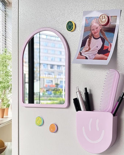 KEYDUACU 10 pcs - Locker Accessories, Locker Decorations including mirrors, whiteboards, magnets and organizing supplies. Ideal for back-to-school essentials and the office (11 Pcs - Purple)