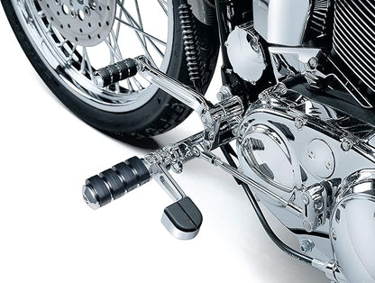 Kuryakyn 8075 Motorcycle Foot Control: ISO Stirrup Heel Rests with Large ISO Pegs, Chrome, 1 Pair