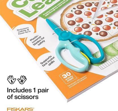 Fiskars Cut & Learn Kids Activity Book and Training Scissors - Gifts for Kids - Ages 3+