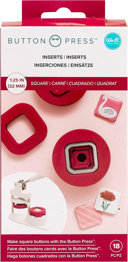 We R Memory Keepers Button Press Insert-Square (31mm)