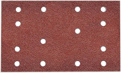 POWERTEC 4R13506-50, 60 Grit for Festool RTS 400/ LS 130, 80mm x 130mm A/O Hook and Loop Sander Pad, 50PK