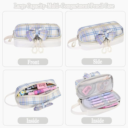 Girls Backpack,Kids School Backpack With Lunch Box Pencil Case Set,Cute Childrens Schoolbag For Girls