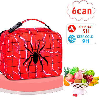 Insulated School Lunch Bag for Boys Lunch Box for Kids for 3 4 5 6 7 8 9 10 11 12 Toddler Reusable Freezable Small Cooler Bag for Back to School for Elementary Kindergarten Primary