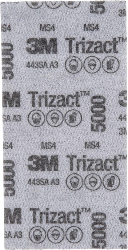 Trizact 3M Hookit Foam Sheets, 30289, 5000, 2-3/4 in x 5 1/2 in (70 mm x 140 mm), 15 sheets per carton (30289-4PK)