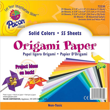 Pacon Origami Paper, Pack Of 55 Sheets