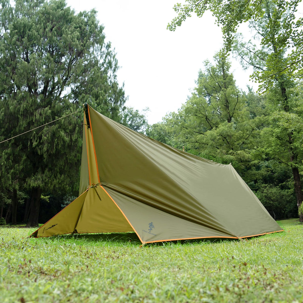 FREE SOLDIER Camping Tarp - 10 x 13ft, Waterproof, Brown