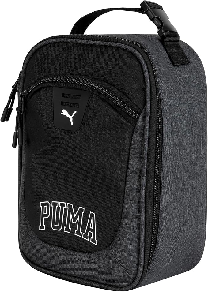PUMA Unisex Kid's Rally Lunch Box, Black/Granite Heather, Small
