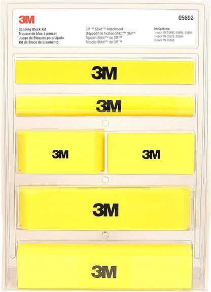3M Stikit Sanding Block Kit, 05692, 6 Sanding Blocks Per Kit, 1 Kit, Works with 3M Stikit Abrasive Sheet Rolls