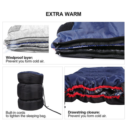 REDCAMP Sleeping Bag - 33 Inches, Navy Blue