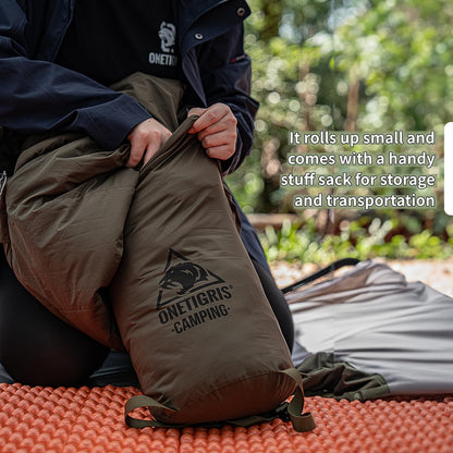 OneTigris Bushcrafter’s Sleeping Bags, Mummy Sleeping Bag for Camping Hiking Backpacking, Survival Gear