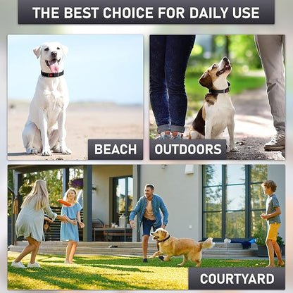 Adjustable Dog Collar with QR Code Dog Tag ID Attached - Made in USA - Honeycomb Waterproof Heavy Duty Dog Collar with Safe Lock Buckle - Odor Proof Pet Collar for Dogs with Strong Zinc D Ring