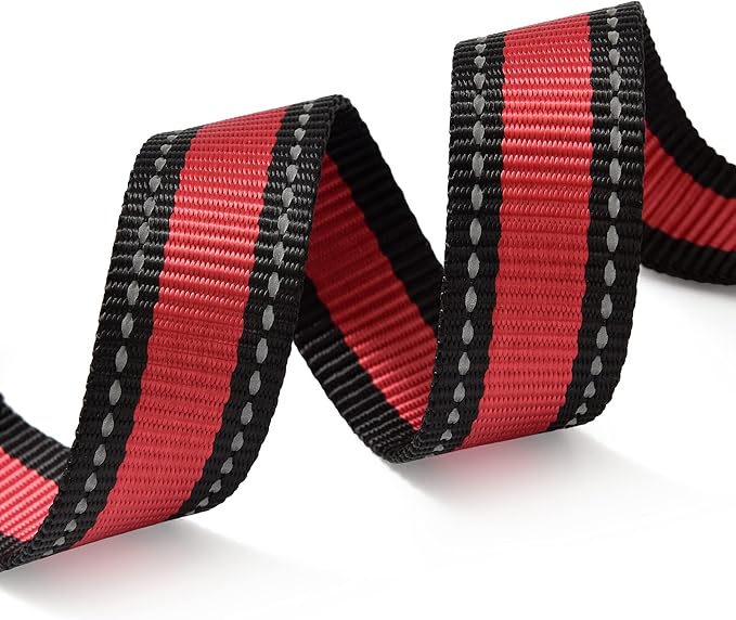 Mile High Life Dog Collar | Nylon Reflective Dog Collars | Light Weight Puppy Collars | Red Dog Collars for Small Dogs (Red, X-Small)